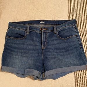 Old Navy jean cuffed shorts